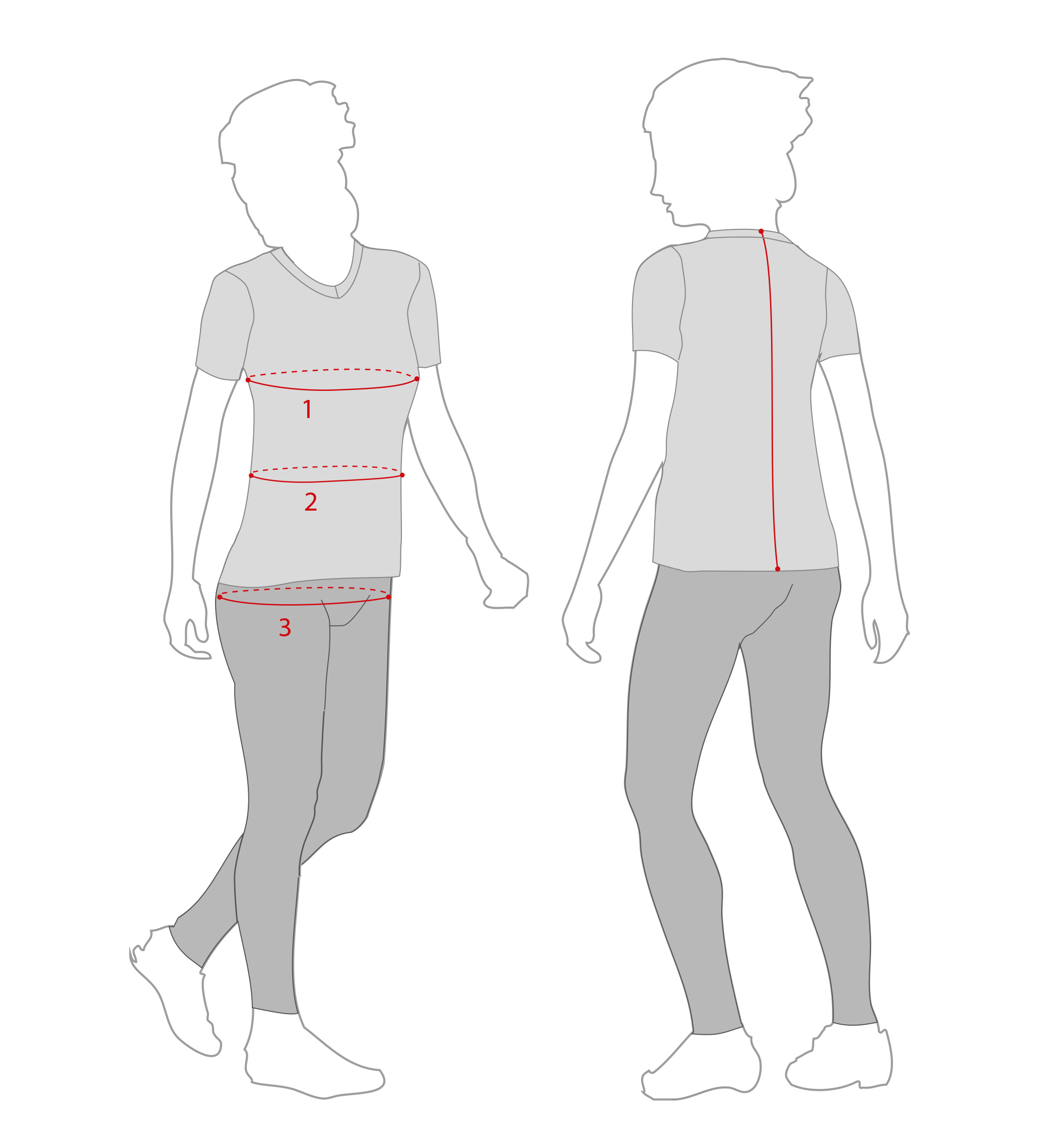 man cycling size guide